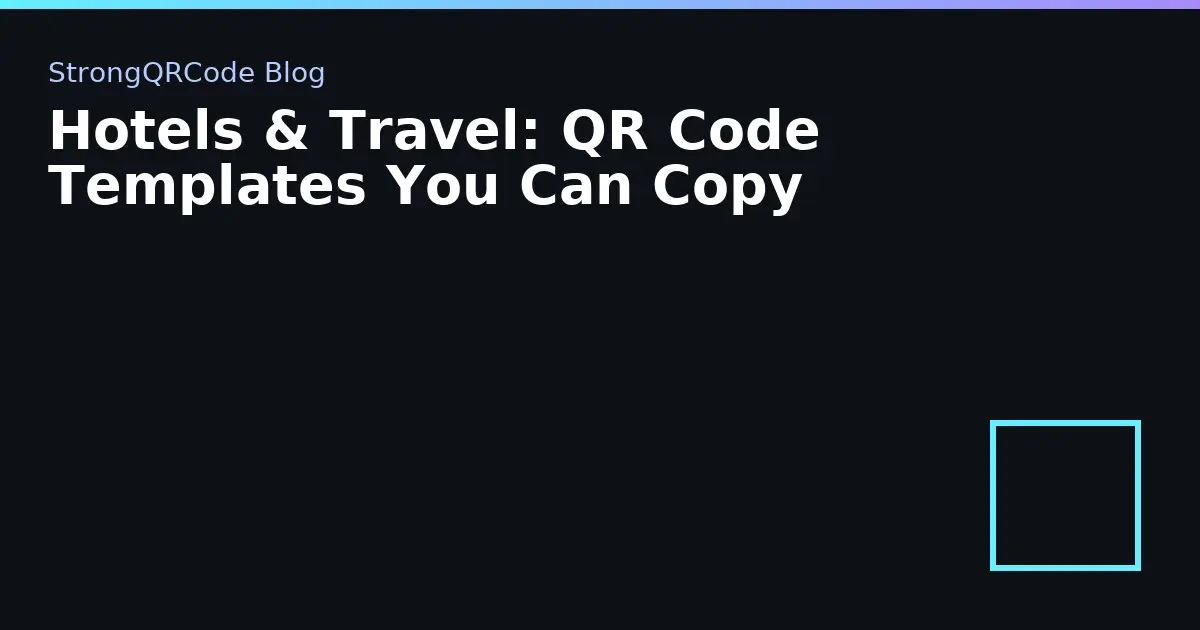 Hotels & Travel: QR Code Templates You Can Copy thumbnail